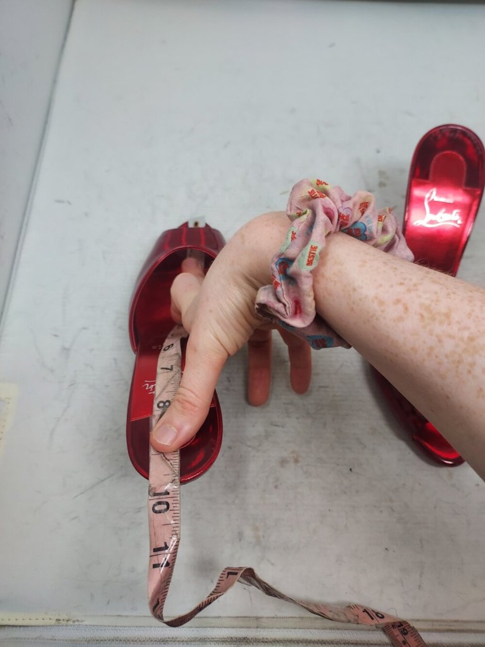 CHRISTIAN LOUBOUTIN Me Dolly Patent Red Heel Sandal - Picture 10 of 14